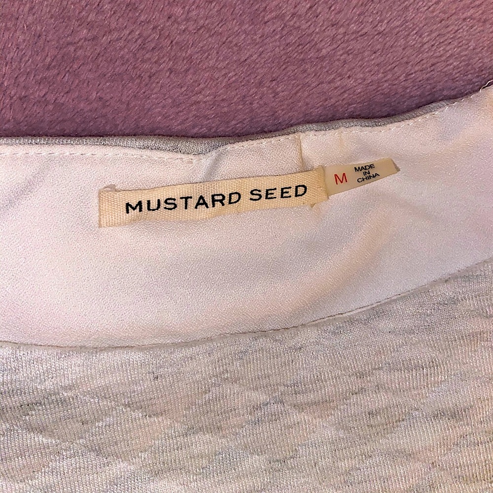 Nasty Gal Quilted Gray Gold Letter Sweater Medium - Picture 6 of 7